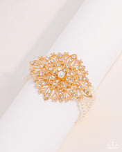 Load image into Gallery viewer, Flattering Floral - Gold-Paparazzi