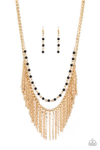 Fierce In Fringe - Gold-Paparazzi