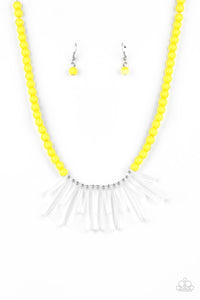 Icy Intimidation - Yellow-Paparazzi